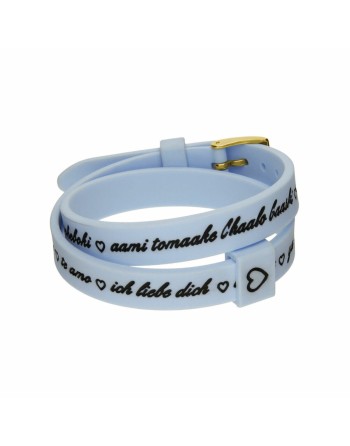 Ladies' Bracelet il mezzometro I LOVE YOU GOLD - BRACCIALE IN SILICONE/SILICONE BRACELET