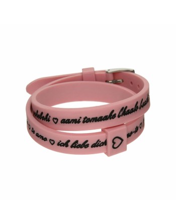 Armbånd til kvinder il mezzometro I LOVE YOU SILVER - BRACCIALE IN SILICONE/SILICONE BRACELET
