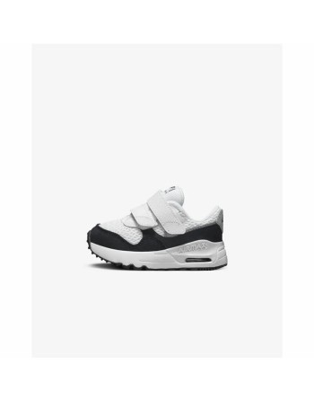 Chaussures de Sport pour Bébés Nike Air Max Systm Noir Blanc