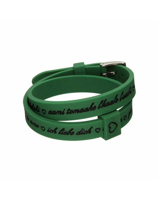 Ladies' Bracelet il mezzometro I LOVE YOU SILVER - SILICONE BRACELET