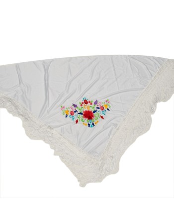 Sjal PGNBLNC Hvid 140 cm