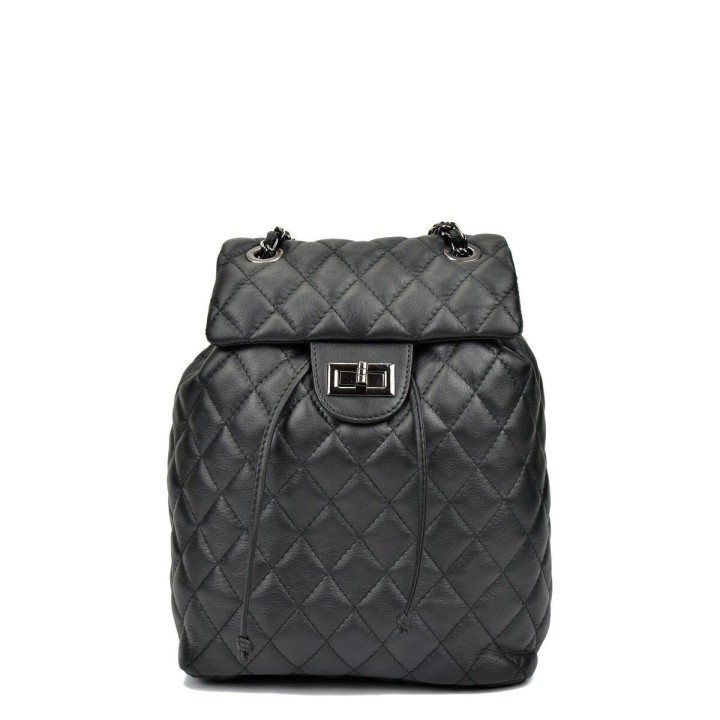 Casual Rygsæk Anna Luchini SS22-AL-2165-NERO Sort 22 x 32 x 11 cm