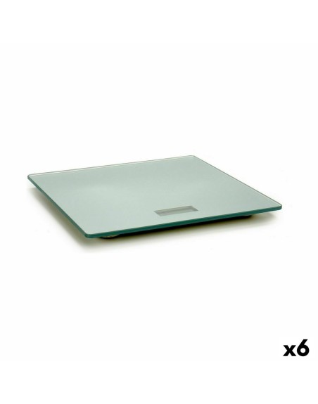Bilancia Digitale da Bagno Trasparente Argentato Cristallo Plastica 2,8 x 31 x 31 cm (6 Unità)
