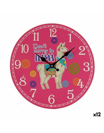 Orologio da Parete Fiamma 3 x 33,8 x 33,8 cm (12 Unità)