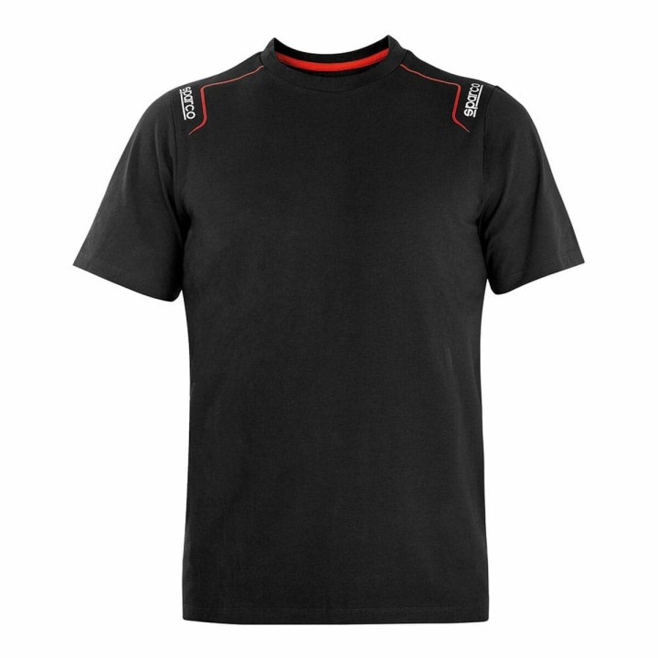 Maglia a Maniche Corte Sparco Tech Stretch Trenton Nero