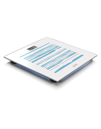 Digital Bathroom Scales LAICA PS1074 White Striped Multicolour Tempered Glass 150 kg