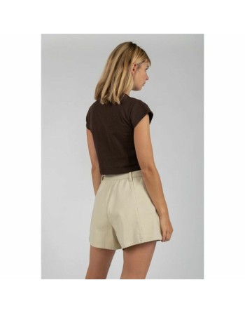 Maglia a Maniche Corte Donna 24COLOURS Casual Marrone