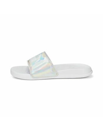 Chanclas para Mujer Puma Popcat 20 Iridiscente Blanco