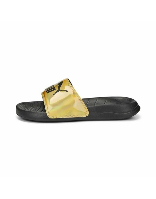 Women's Flip Flops Puma Popcat 20 Iridescent Golden Black