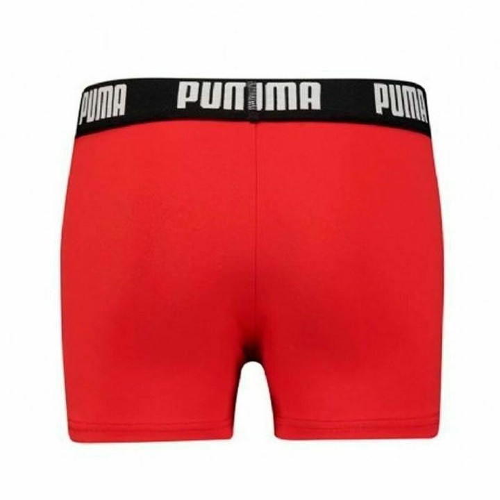 Drengebadebukserne Puma Swim Logo Rød