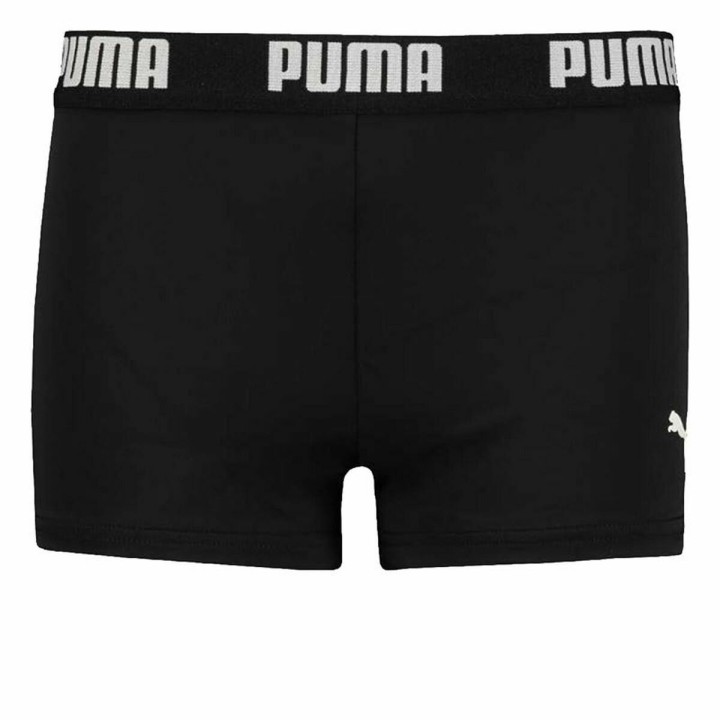 Bañador Boxer Para Niños Puma Swim Logo Negro