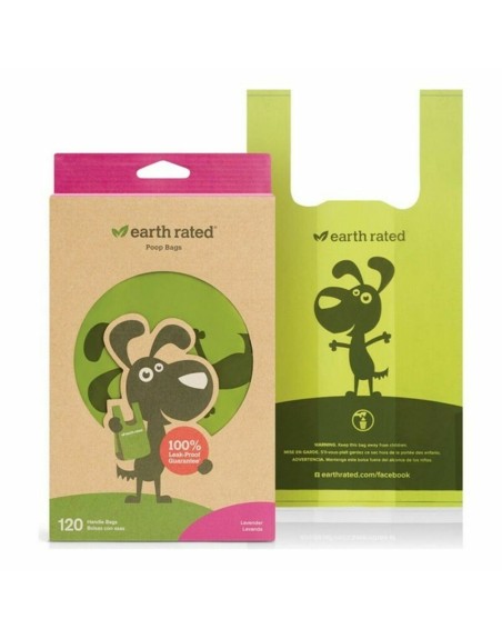 Sacs Earth Rated 870856100069 Lavande Animaux de compagnie (120 uds)