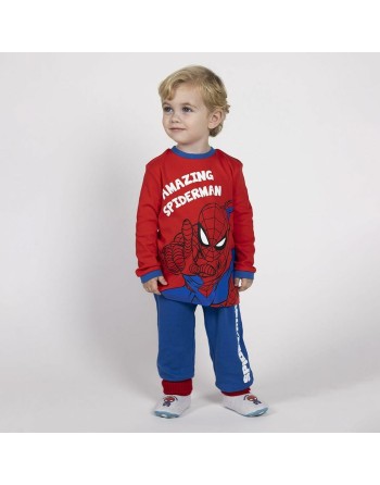 Schlafanzug Für Kinder Spider-Man Blau