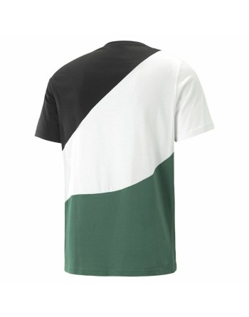 Camiseta Puma Power Cat Verde Hombre
