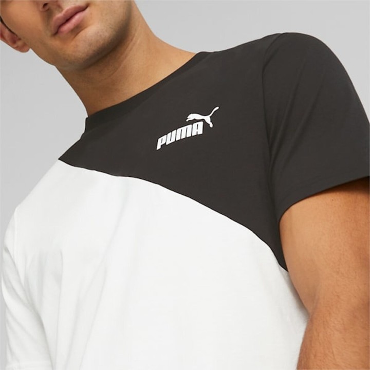 Camiseta Puma Power Cat Verde Hombre