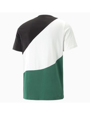 Camiseta Puma Power Cat Verde Hombre