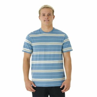 T-shirt Rip Curl Surf Revival Stripe Akvamarin Mænd