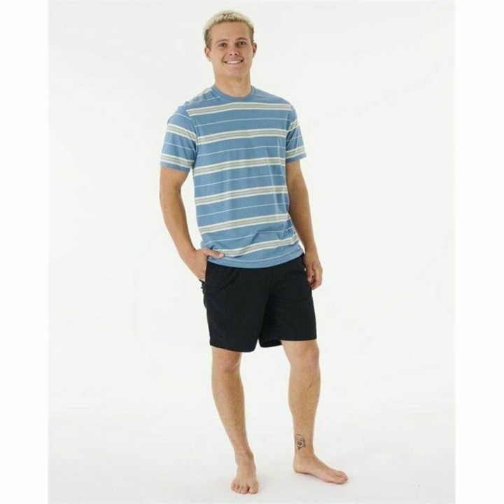 T-shirt Rip Curl Surf Revival Stripe Akvamarin Mænd