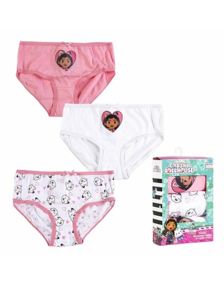 Confezione di Slip da Bambina Gabby's Dollhouse 3 Unità Multicolore