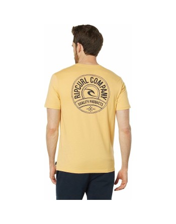 T-shirt Rip Curl Stapler Yellow Men