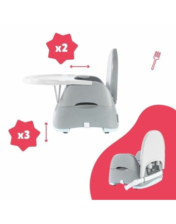 Hochstuhl Badabulle Sitzerhöhung 15 kg Weiß/Grau