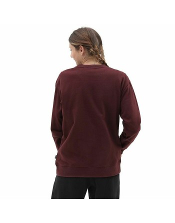 Sweat sans capuche femme Vans Lock Box Crew-B Bordeaux