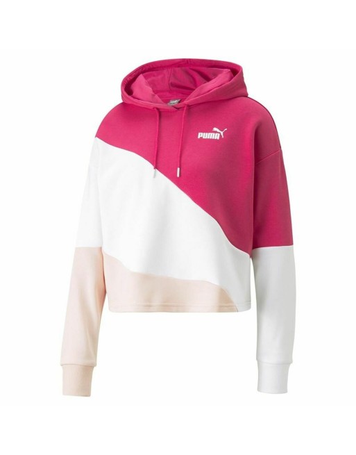 Damen Sweater mit Kapuze Puma Power Cat Rosa