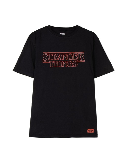 T shirt à manches courtes Enfant Stranger Things Noir