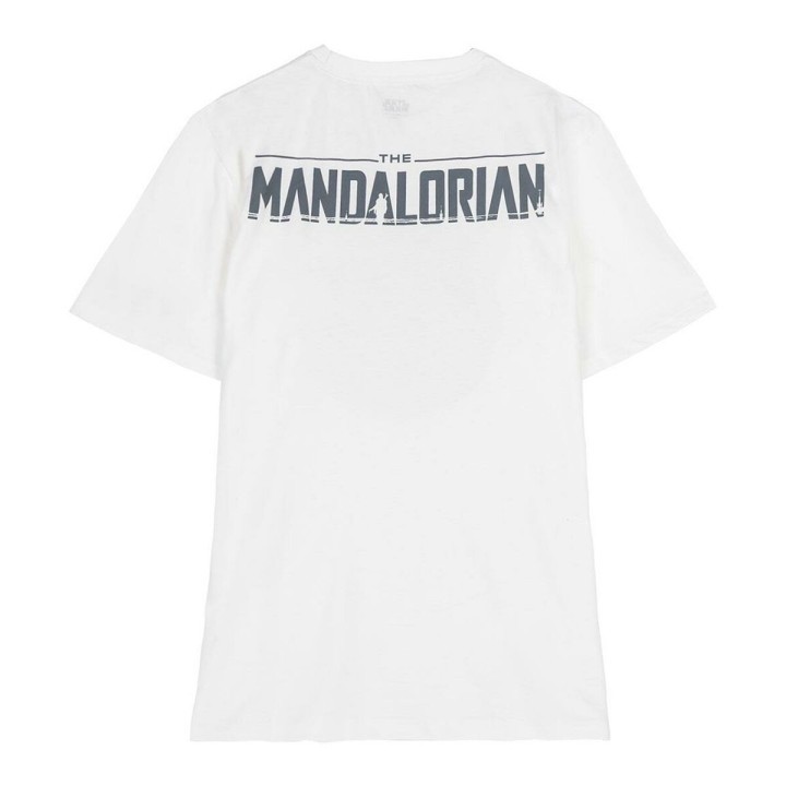 Børne Kortærmet T-shirt The Mandalorian Hvid