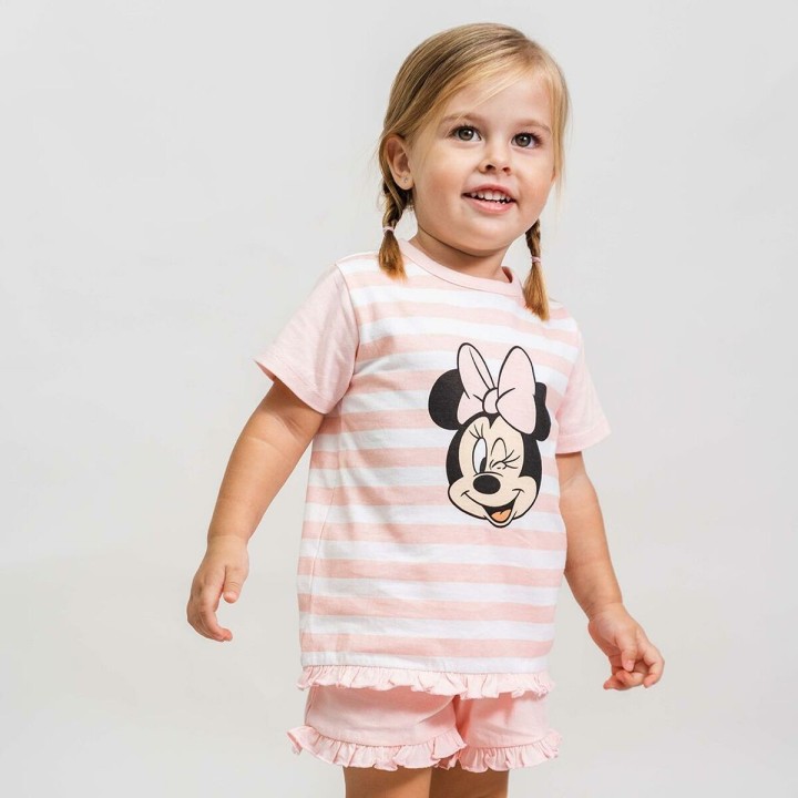 Pijama Infantil Minnie Mouse Rosa