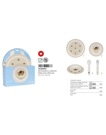 Service de Vaisselle Safta Puppy 22.5 x 26 x 5.5 cm (4 Pièces)