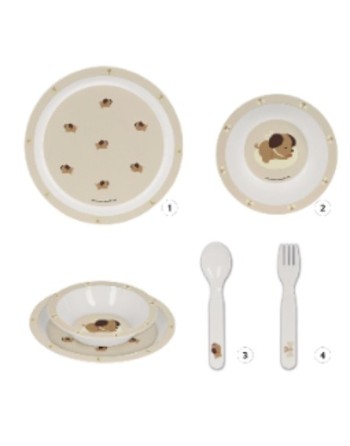 Set de Vajilla Safta Puppy 22.5 x 26 x 5.5 cm (4 Piezas)