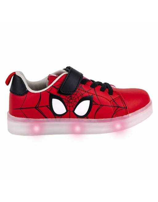 Turnschuhe mit LED Spider-Man Velcro Rot