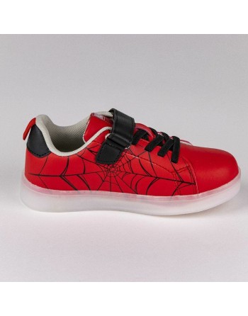 LED Trainers Spider-Man Velcro Red