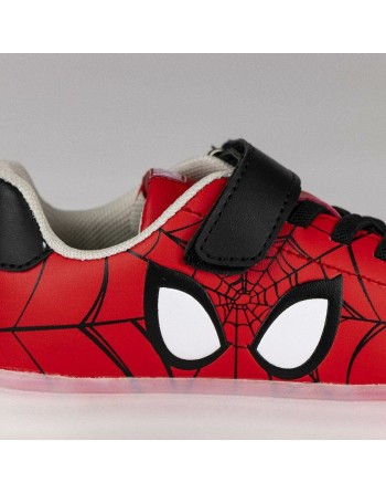 LED Trainers Spider-Man Velcro Red