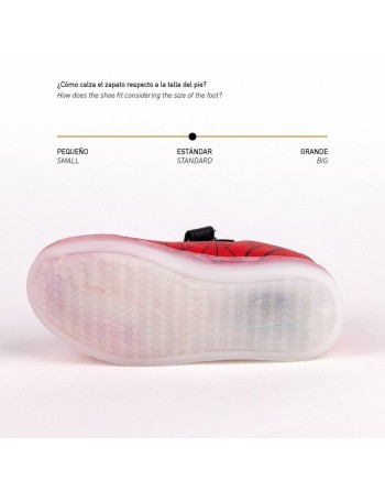 Turnschuhe mit LED Spider-Man Velcro Rot