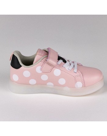 Turnschuhe mit LED Minnie Mouse Velcro Rosa