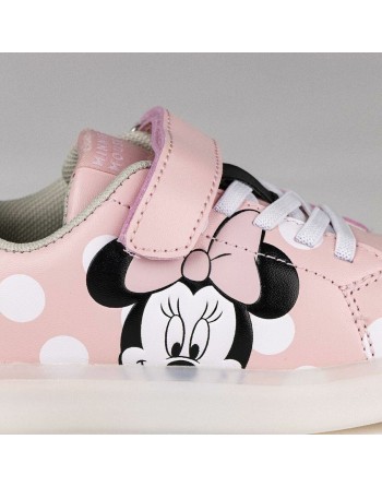 Turnschuhe mit LED Minnie Mouse Velcro Rosa