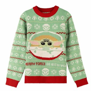 Jersey Unisex The Mandalorian Infantil Navidad Verde
