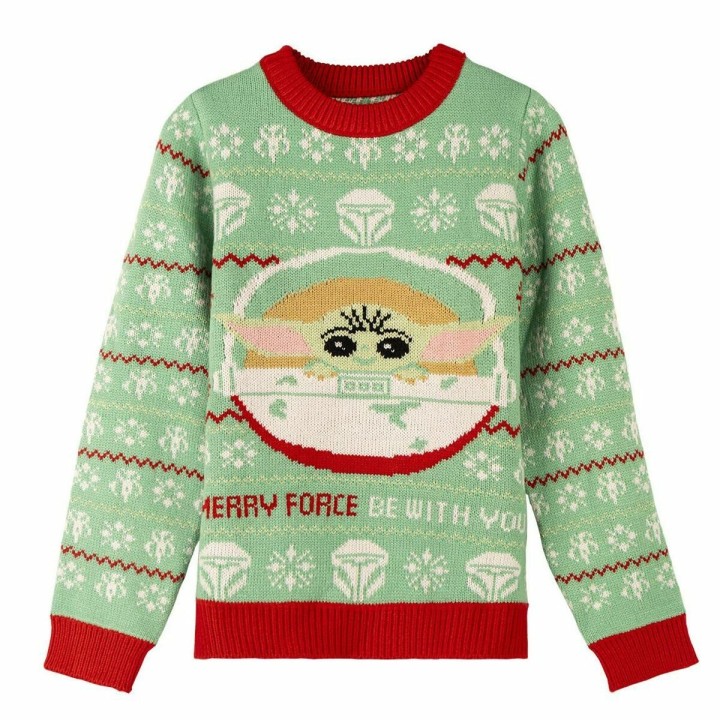 Jersey Unisex The Mandalorian Infantil Navidad Verde