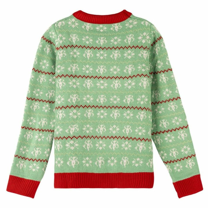 Maglia Unisex The Mandalorian Per bambini Natale Verde