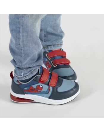 Turnschuhe mit LED Spider-Man Velcro Blau