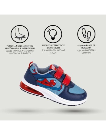 LED Trainers Spider-Man Velcro Blue