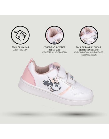 Kinder Sportschuhe Minnie Mouse Velcro Weiß