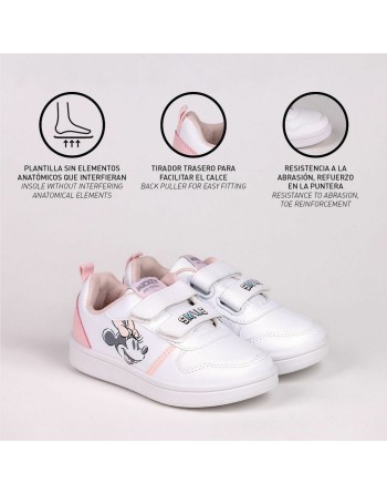 Kinder Sportschuhe Minnie Mouse Velcro Weiß
