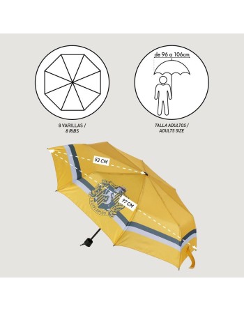Foldable Umbrella Harry Potter Hufflepuff Yellow 53 cm