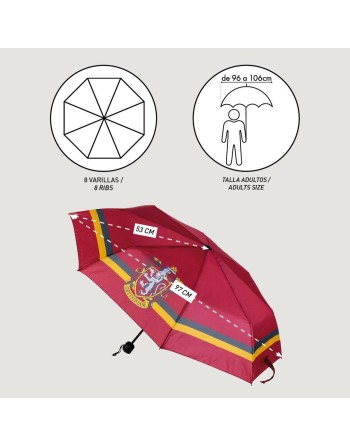 Ombrello Pieghevole Harry Potter Gryffindor Rosso 53 cm