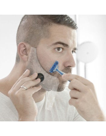Modello per Radersi la Barba Hipster Barber InnovaGoods