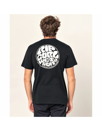 Maglia a Maniche Corte Rip Curl Wettie Essential Nero Uomo