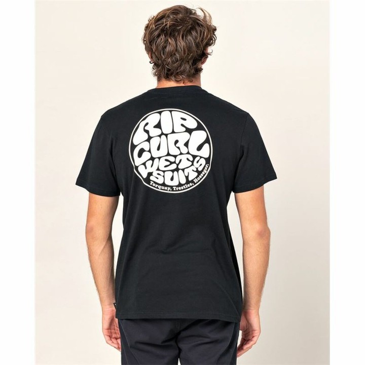 Kortærmet T-shirt Rip Curl Wettie Essential Sort Mænd